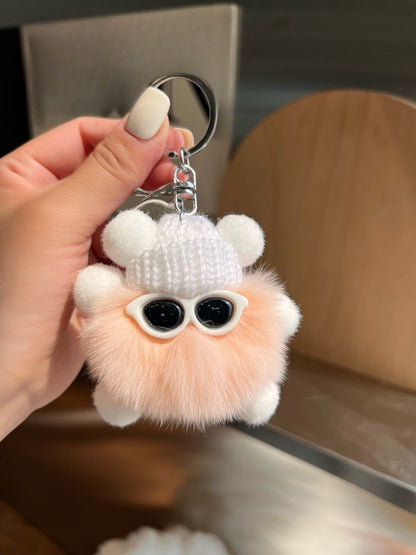 Keypus - Cute Black Coal Ball Elf Keychain