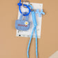 Keypus - Floral Mini Bag Cord Detail Alloy Keychain