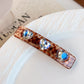 Beau - Vintage Heart Accent Acetate French Barrette