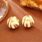 Earedge - Luxury Fashion Color Block Stud Earrings