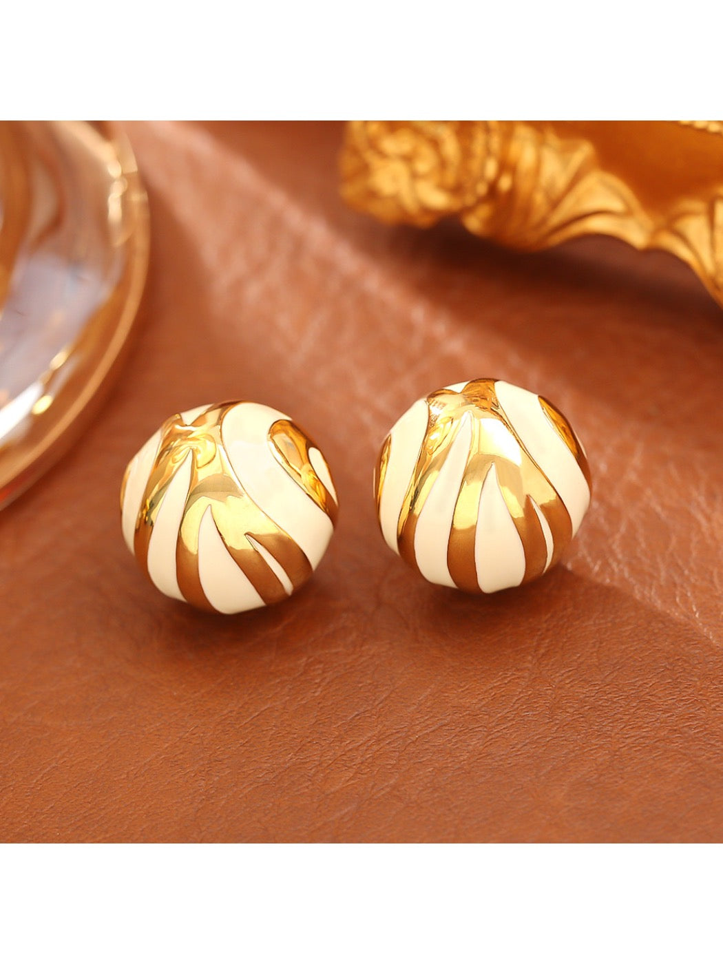 Earedge - Luxury Fashion Color Block Stud Earrings