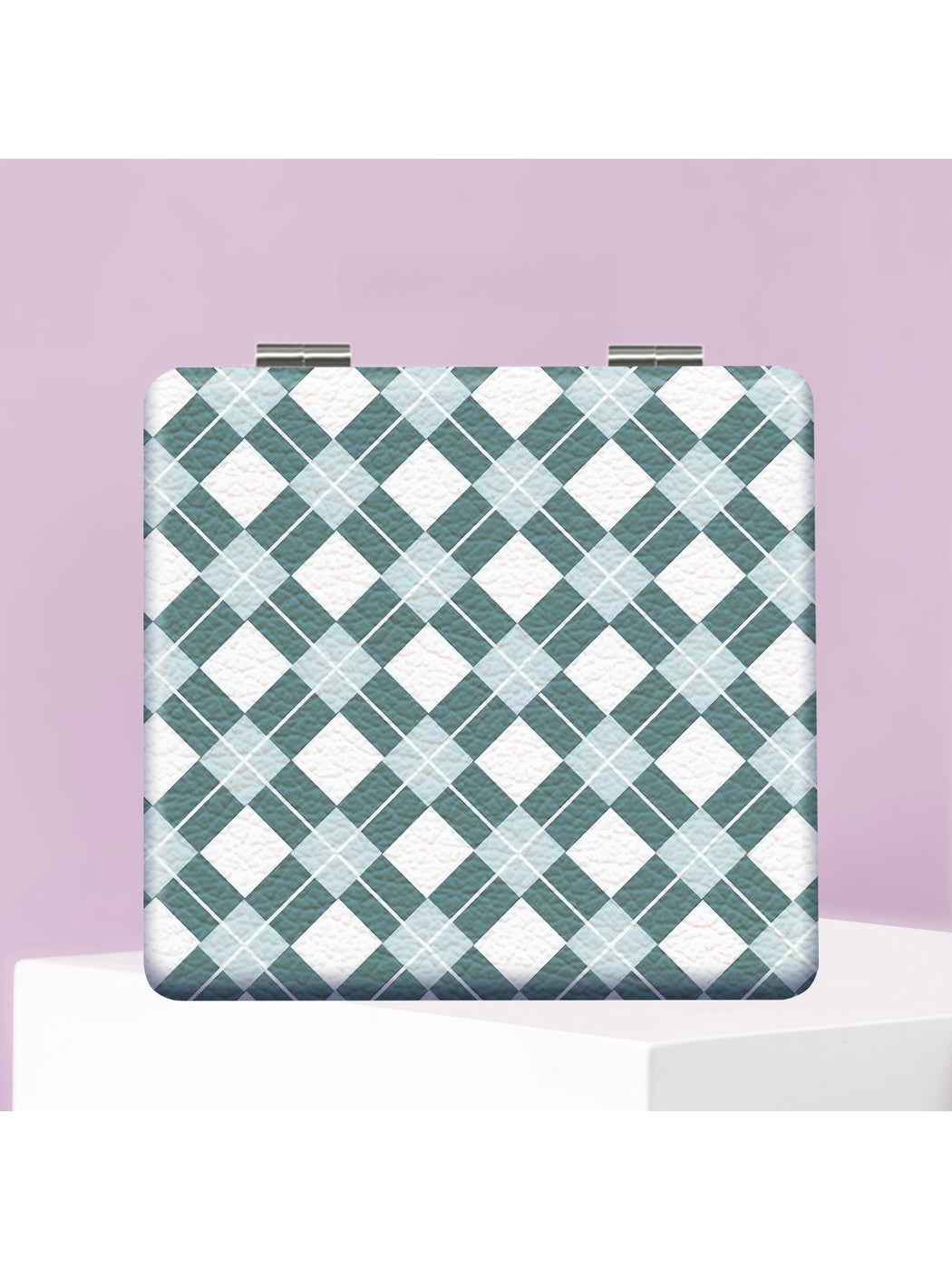 Mirroray - Square Checkered Compact Folding Mirror