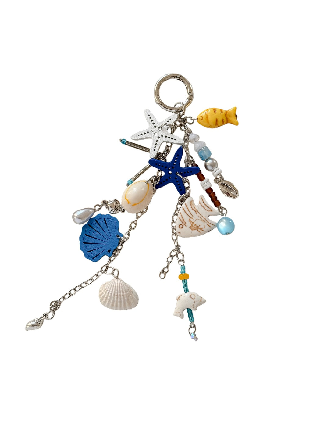 Keypus - Ocean Style Alloy Plastic Pendant Keychain