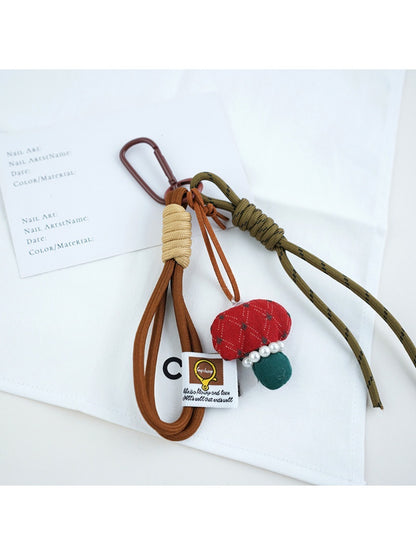 Keypus - Lucky Star Faux Leather Keychain