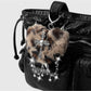 Keypus - Y2K Leopard Heart Cross Bag Charm Keychain