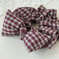 Gifty - Plaid Bow Scrunchie Hair Tie