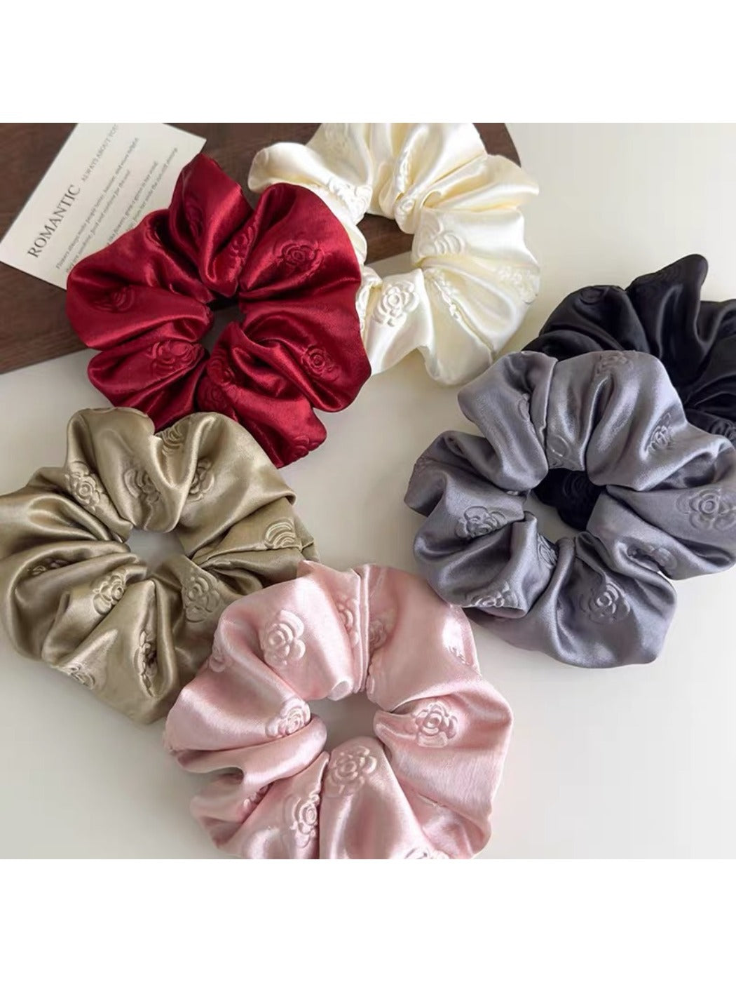Gifty - Satin Scrunchies  Hair Ties