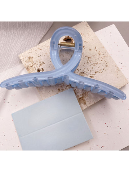 Beau - Essential Solid Color Crisscross Design Claw Clip