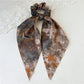 Gifty - Elegant Ink Hair Scrunchie