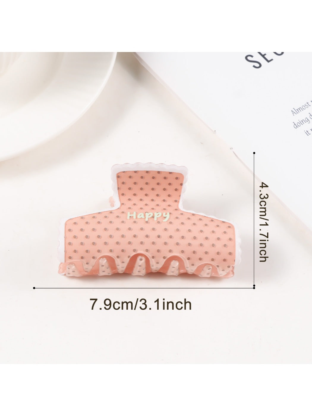 Beau - Stylish Polka Dot Claw Clip