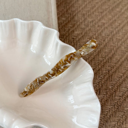 Beau - Wavy Acetate Fiber French Barrette