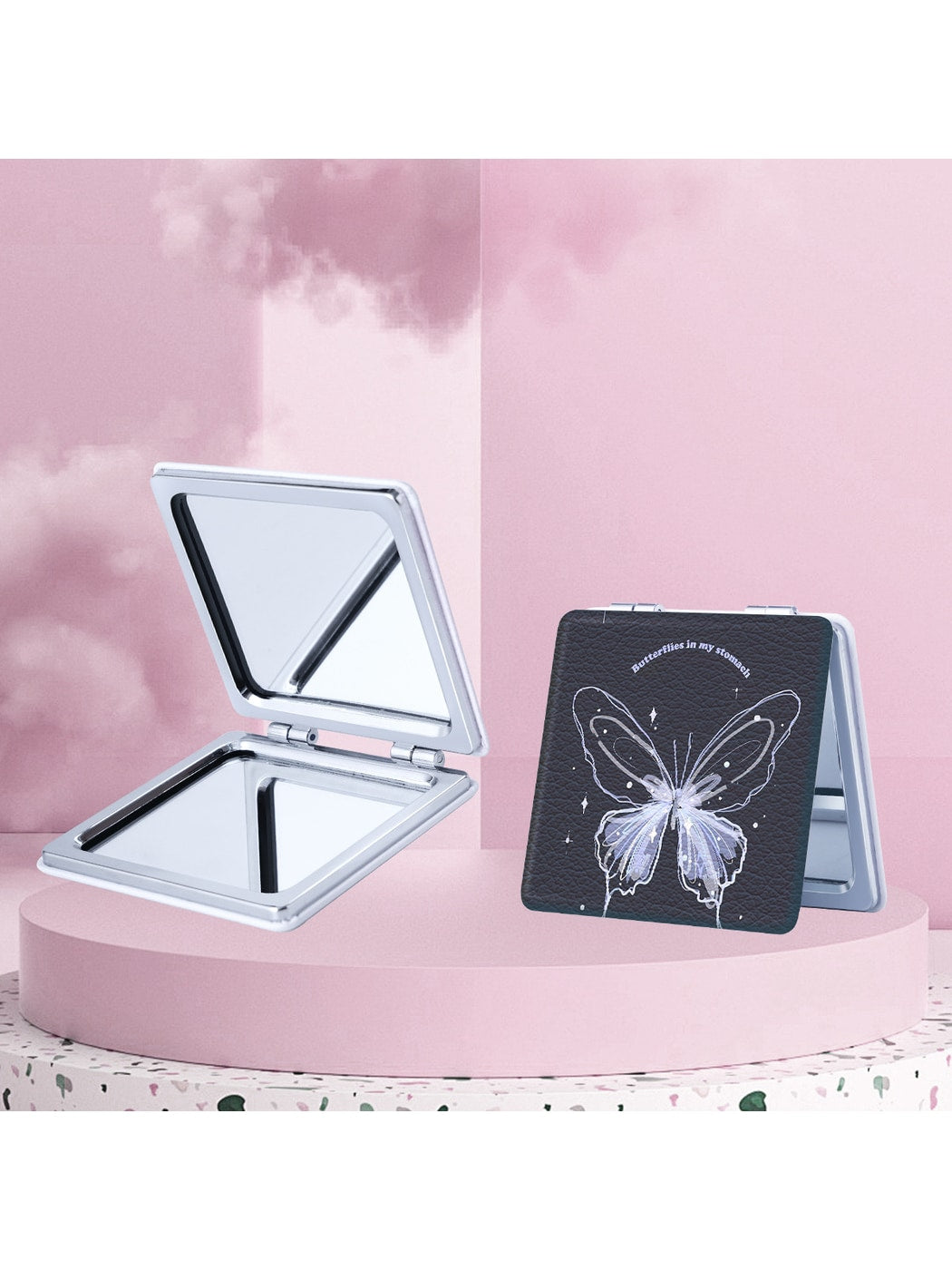 Mirroray - Dreamy Butterfly Pattern Makeup Mirror