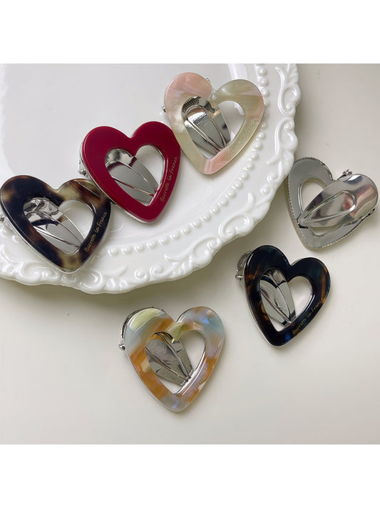 Beau - Stylish Heart Shaped Openwork Hair Clip