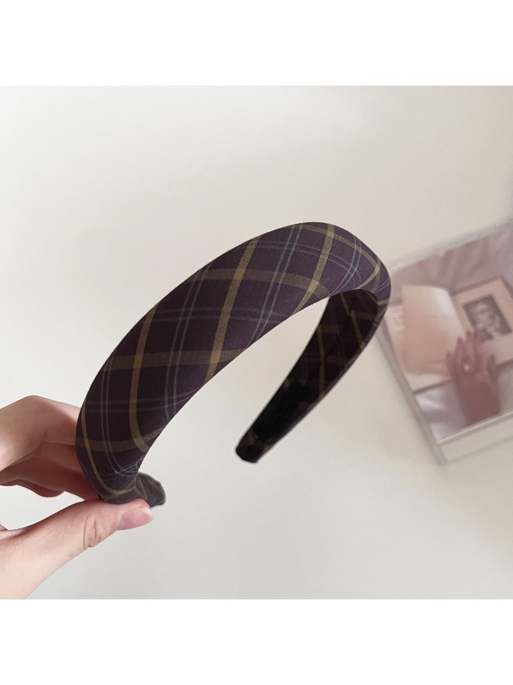 Gifty - Plaid Vintage Elegance Hair Hoop