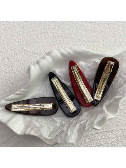 Beau - Solid Color Triangle Hair Clip