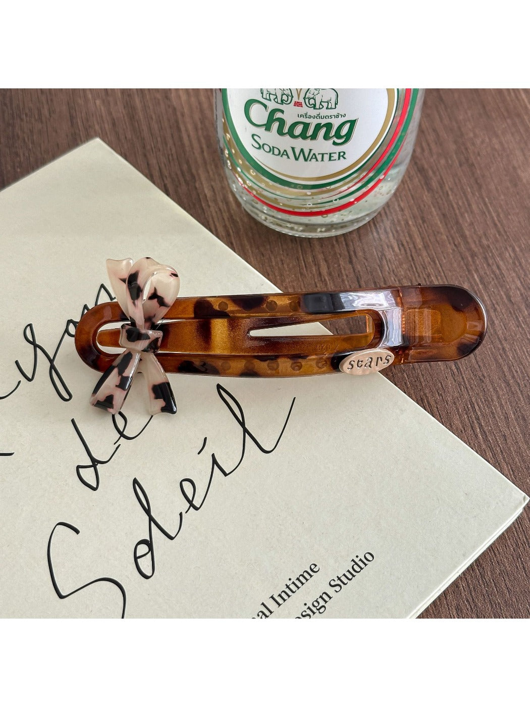 Beau - Bow Arc-Shaped Bar Hair Clip