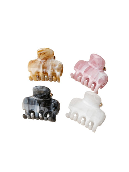 Beau - Geometric Ink Wash Pattern Claw Hair Clip