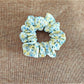 Gifty - Floral Print Polyester Fabric Ponytail Scrunchie