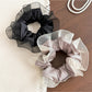 Gifty - Polyester Mesh Ruffle Edge Gathered Scrunchie