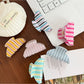 Beau - Sweet Style Striped Plastic Hair Claw Clip