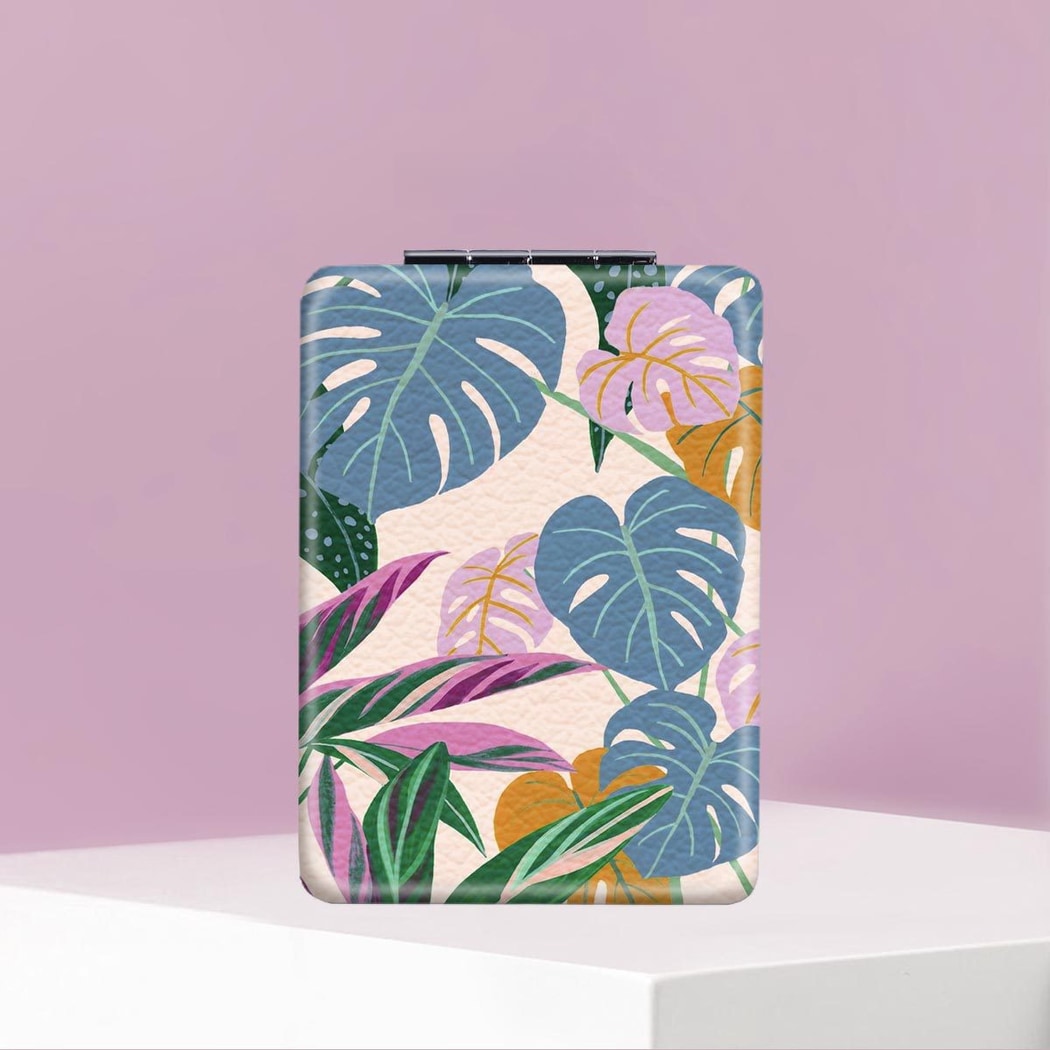 Mirroray - Leaf Pattern Folding Makeup Mirror