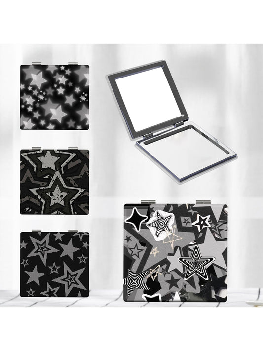Mirroray - Y2K Star Print Folding Makeup Mirror