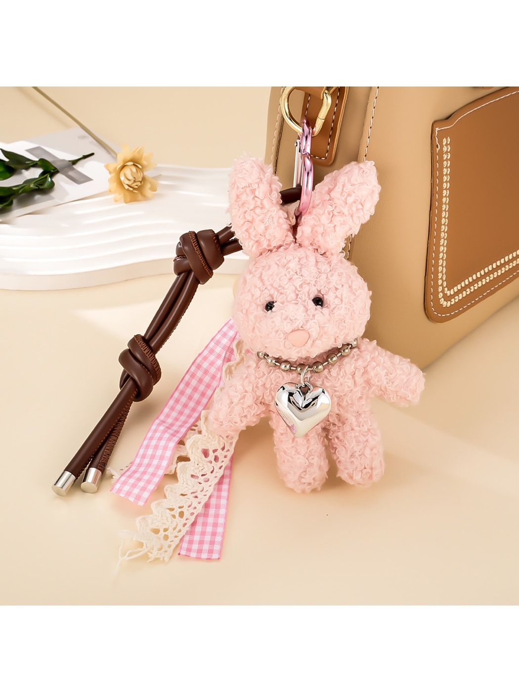 Keypus - Cartoon Chili Braided Rope Bag Charm Keychain