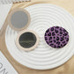 Mirroray - Pink and Purple Leopard Print Compact Mirror