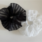 Gifty - Lace Bow Tulle Ponytail Hair Scrunchie