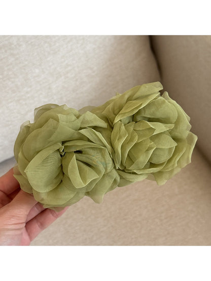 Beau - Elegant Rose Shaped Banana Clip