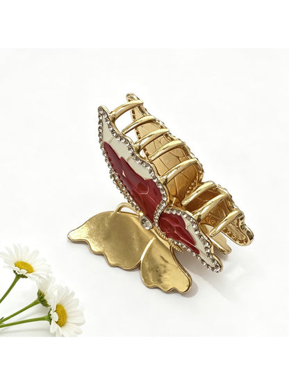 Beau - Colorful Alloy Butterfly Shaped Hair Clip