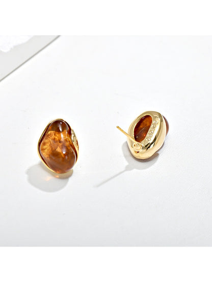 Earedge - Ombre Cloud Vintage Button Earrings