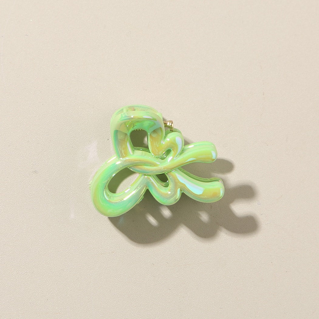 Beau - Glossy Bow Detail PS Side Hair Claw Clip