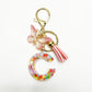 Keypus - Delicate Butterfly Letter Pendant Keychain