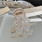 Beau - Beaded Floral Geometric Plastic Claw Clip