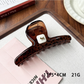 Beau - Leopard Pattern Plastic Geometric Claw Clip