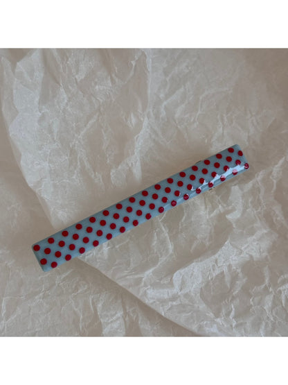 Beau - Polka Dot Straight Bar Side Hair Clip