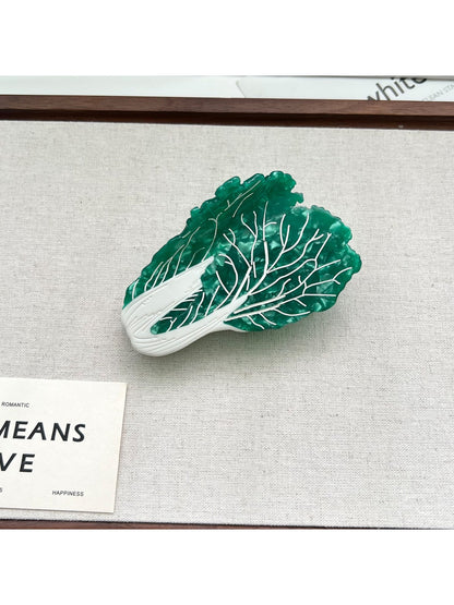Beau - Cabbage Shaped Acetate Hair Clips