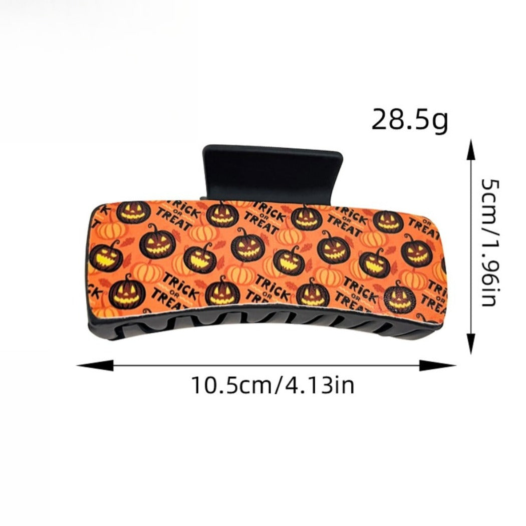 Beau - Halloween Ghost Print Claw Clip