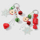 Keypus - Christmas Candy Snowflake Bell Keychain
