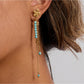 Earedge - Vintage Floral Chain Earrings