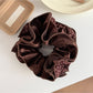 Gifty - Vintage Print Pleated Scrunchie