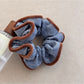 Gifty - Blue Striped Hair Scrunchie