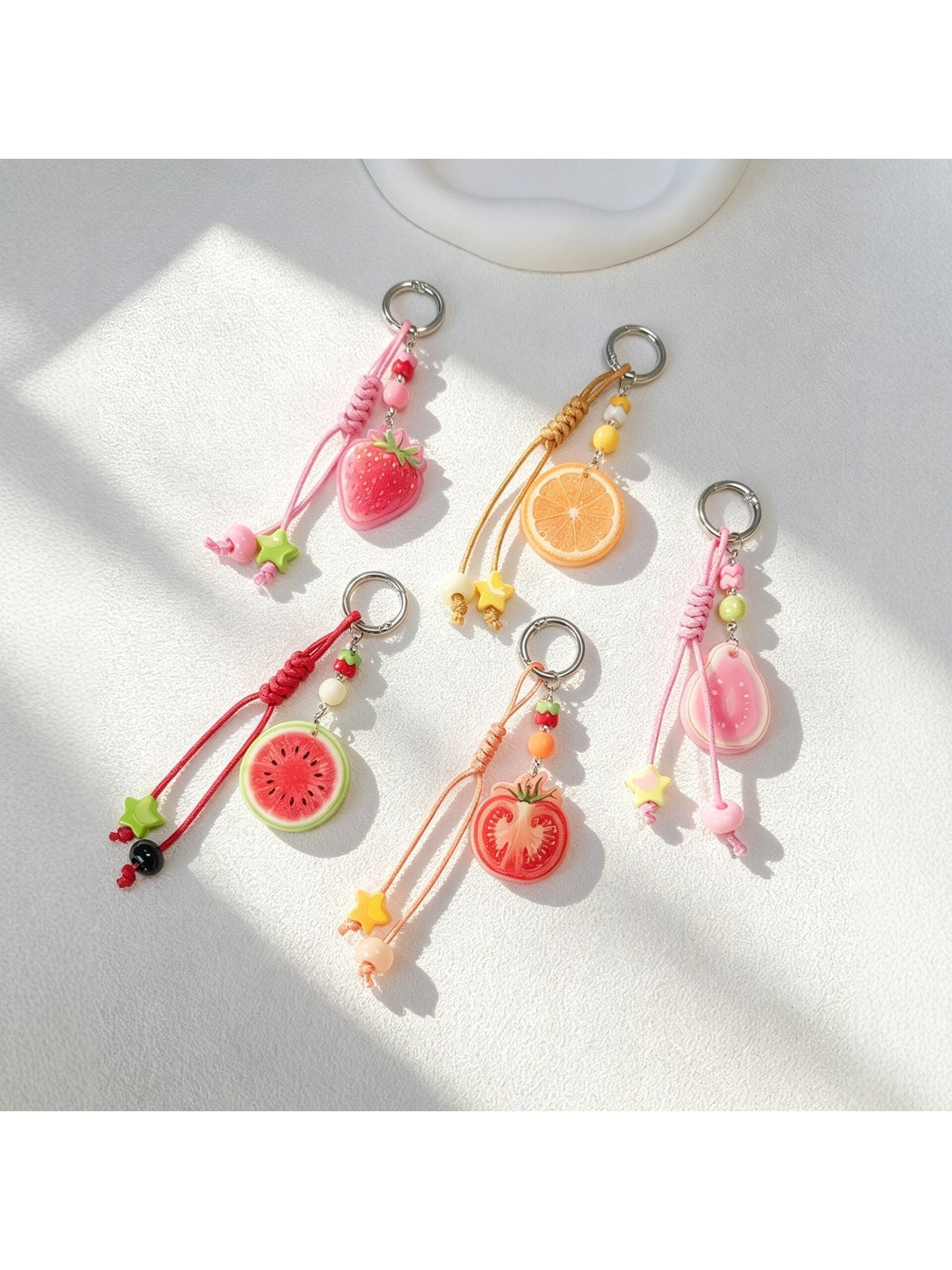 Keypus - Acrylic Fruit Slice Pendant Decorative Keychain