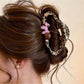 Beau - Openwork Cloud Shaped Hair Claw Clip