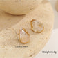 Earedge - Elegant Amber-Toned Earrings