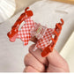 Beau - Polka Dot Stool Shaped Claw Clip