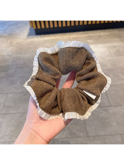 Gifty - Fall Winter Ruffle Pleat Scrunchies