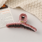Beau - Large Looped Geometric Solid Color Claw Clip