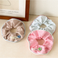 Gifty - Striped Heart Button High Stretch Scrunchie